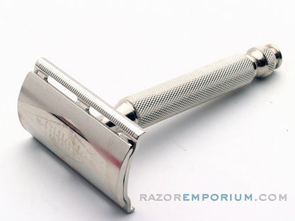 1957 C2 Gillette Ball End Tech DE Razor in Original Red Box w/ Blades