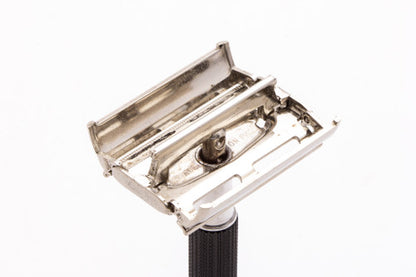 1971 Gillette Black Handle Flare Tip Super Speed Safety Razor R1