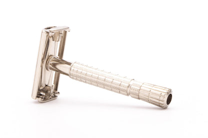 1955 A2  Gillette Flare Tip Super Speed Safety Razor | Factory Nickel Revamp