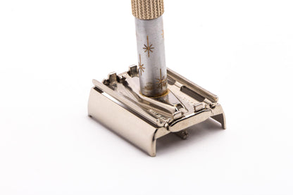 1965 K1 Gillette Champagne Star Lady Gillette Double Edge Safety Razor | Original Condition