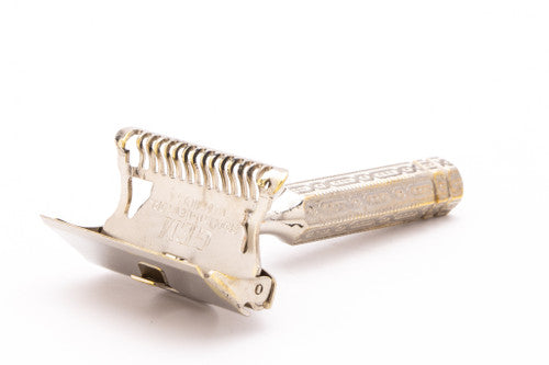 1940's Gem 1912 Style SE Safety Razor | Chain Style Handle | With Case