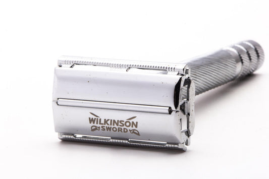 Wilkinson Sword | Long Handle Barber Pole TTO Double Edge Safety Razor | Used