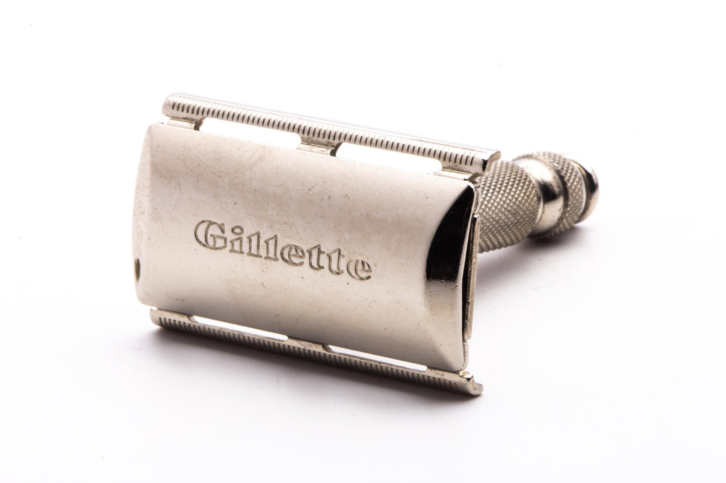 1964 J2 Gillette Ball End Travel Safety Razor Set In Red Leather Case | Original Condition