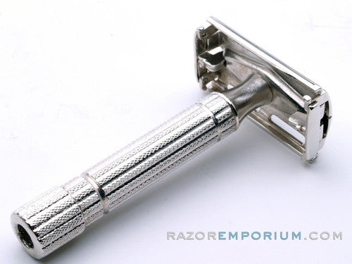 1955 A1 Gillette President Safety Razor Rhodium Revamp w/ Case & Bladebank