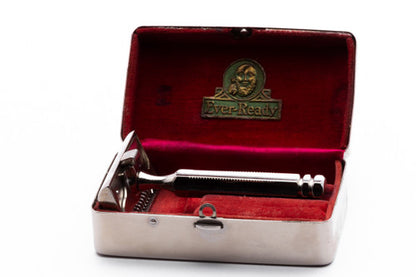1930's Ever Ready 1912 Style Single Edge Safety Razor in Metal Case