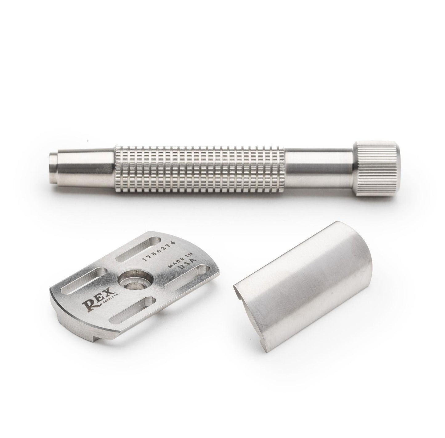 Rex Supply Co. | Envoy XL Three Piece Stainless Steel Double Edge Safety Razor