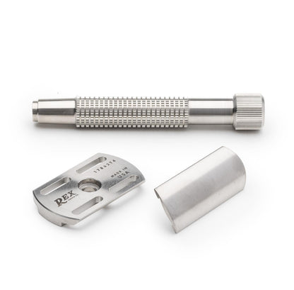 Rex Supply Co. | Envoy XL Three Piece Stainless Steel Double Edge Safety Razor
