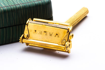 1940's Gold Valet Auto Strop Single Edge Razor Set | Original Condition