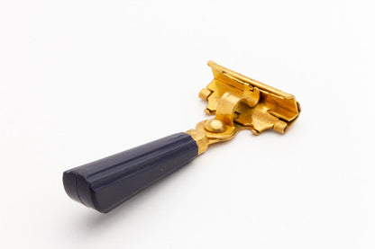 1950's Eversharp Schick Gold Injector with Navy Bakelite Handle