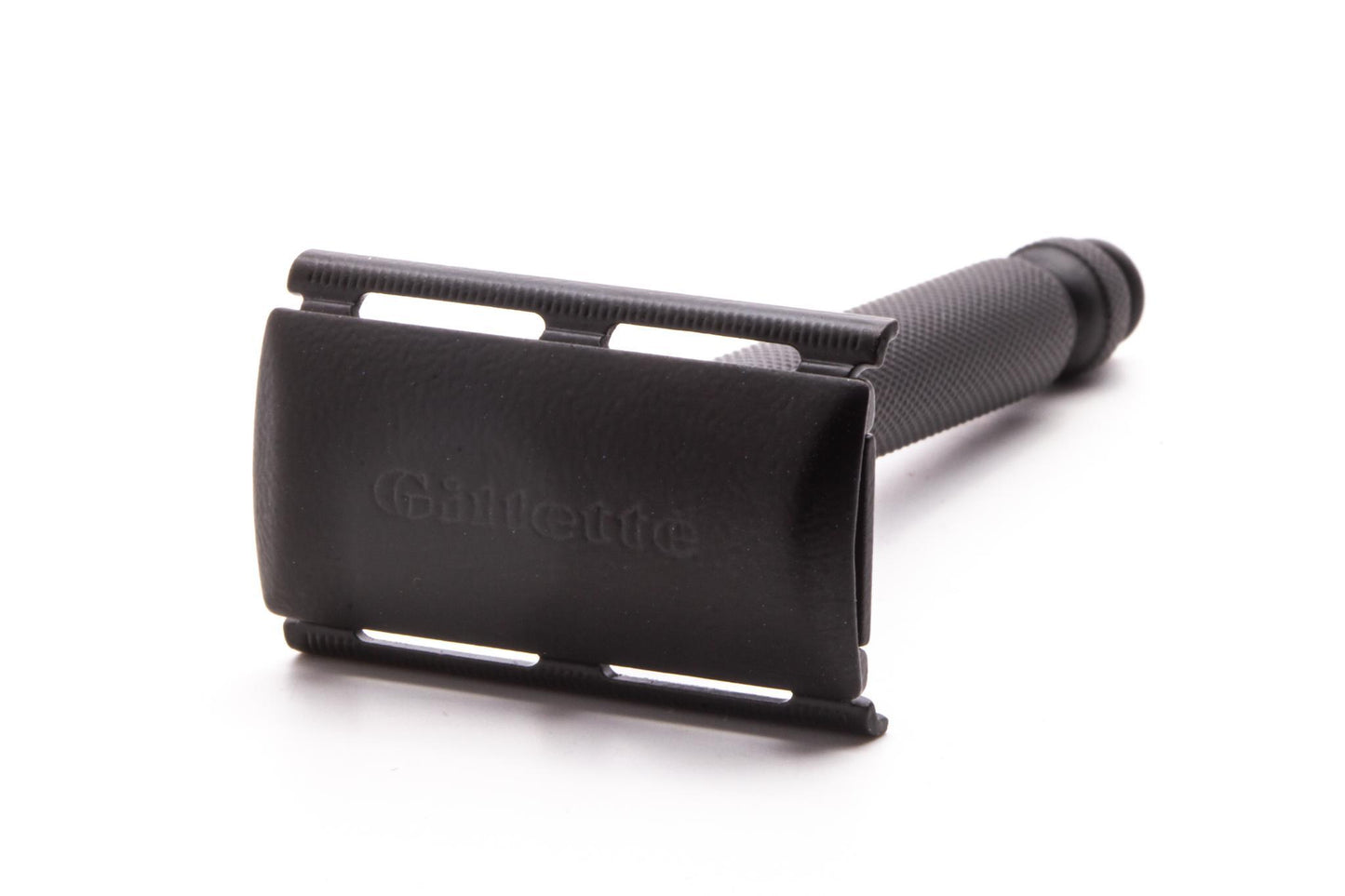 1968 N2 Gillette Ball End Tech Double Edge Safety Razor | Black Powder Coat