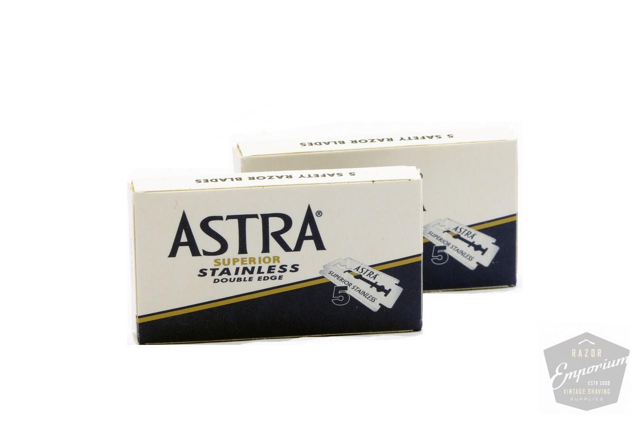 Astra Superior Stainless (Blue) Double Edge (DE) Blades