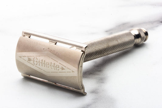 1978 Y2 Gillette Ball End Double Edge Safety Razor With Etched Logo | Original Condition