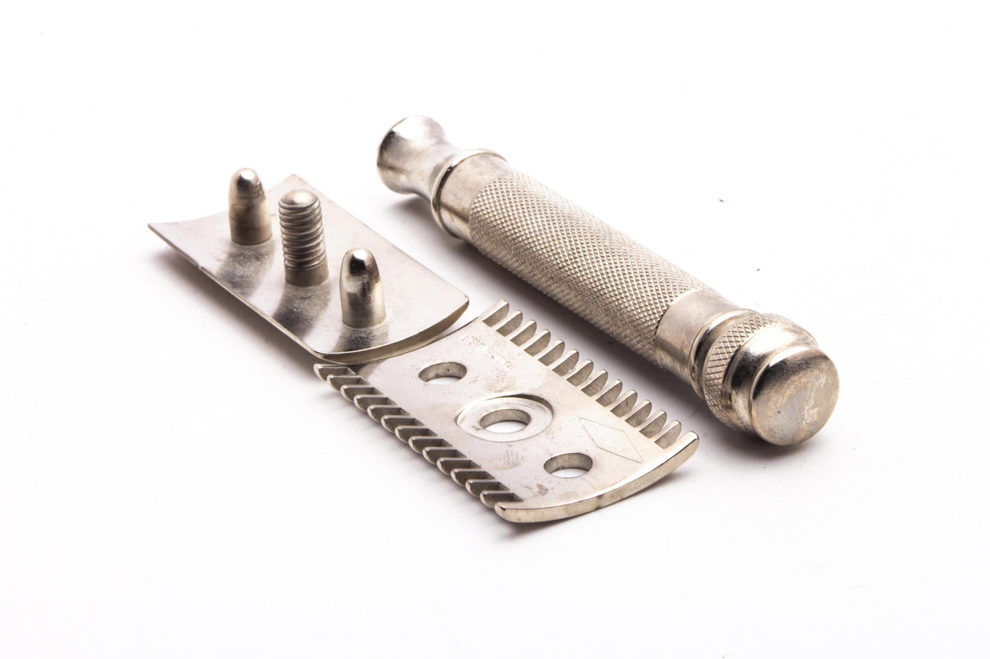 1918's Gillette ABC Pocket Edition Set With Basket Weave Case | Factory Nickel Revamp