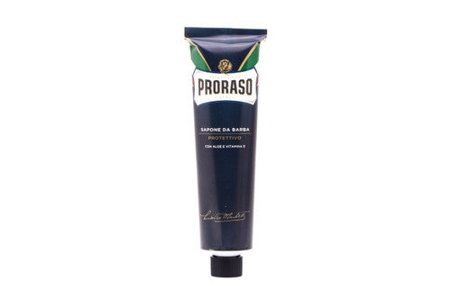 Proraso Shaving Cream | Blue Protective & Moisturizing Aloe & Vitamin E in Tube