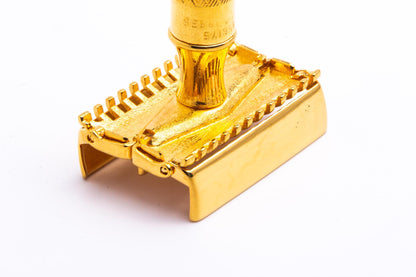 1936 Gillette Aristocrat Deluxe Double Edge Razor  | 24K Gold Revamp