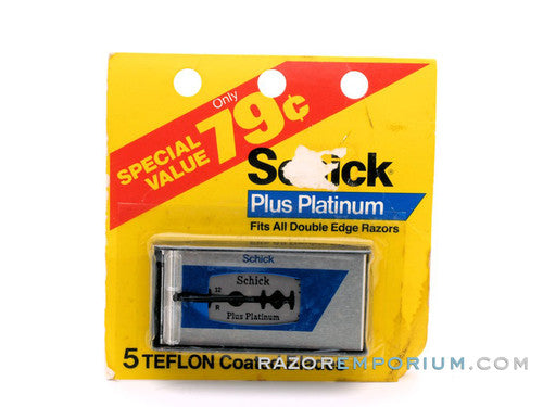 Schick Plus Platinum DE(5) - New Old Stock (NOS) Razor Blades
