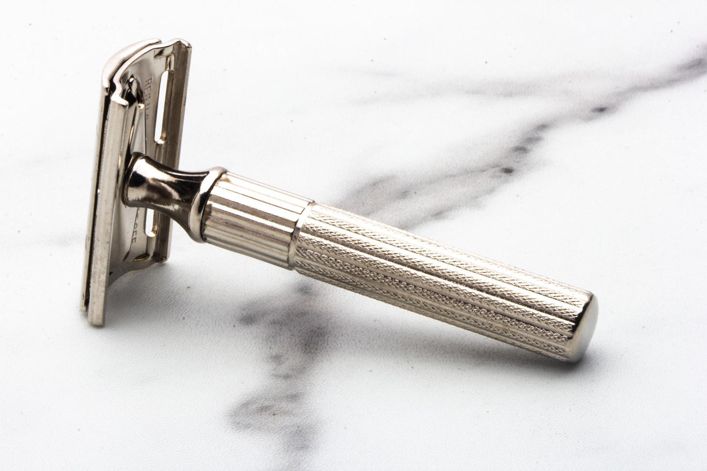 1947-51 Gillette Fat Handle Tech Three Piece Double Edge Safety Razor | Original Condition