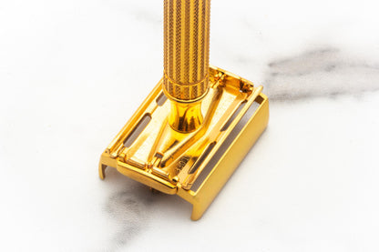 1948-50 Gillette Gold Aristocrat Double Edge Safety Razor | New Old Stock