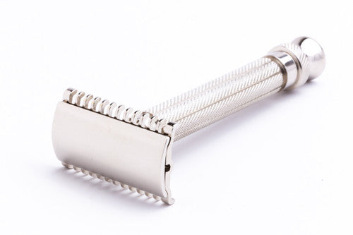 2010's Cooncat Bob Stainless Steel DE Safety Razor Handle with 1930's NEW Gillette Head