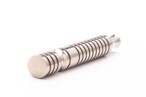 Universal Threaded Horizontal Knurled Double Edge Razor Handle - Pre-owned