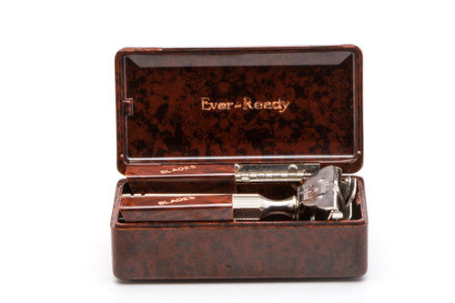 1930's Ever-Ready Single Edge Safety Razor with Case & Blade Banks | Made in England