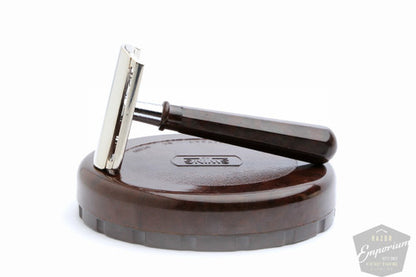 Swing Double Edge Safety Razor Set with Brown Case