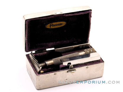 Phoenix DE Safety Razor Set w/ Blade Banks