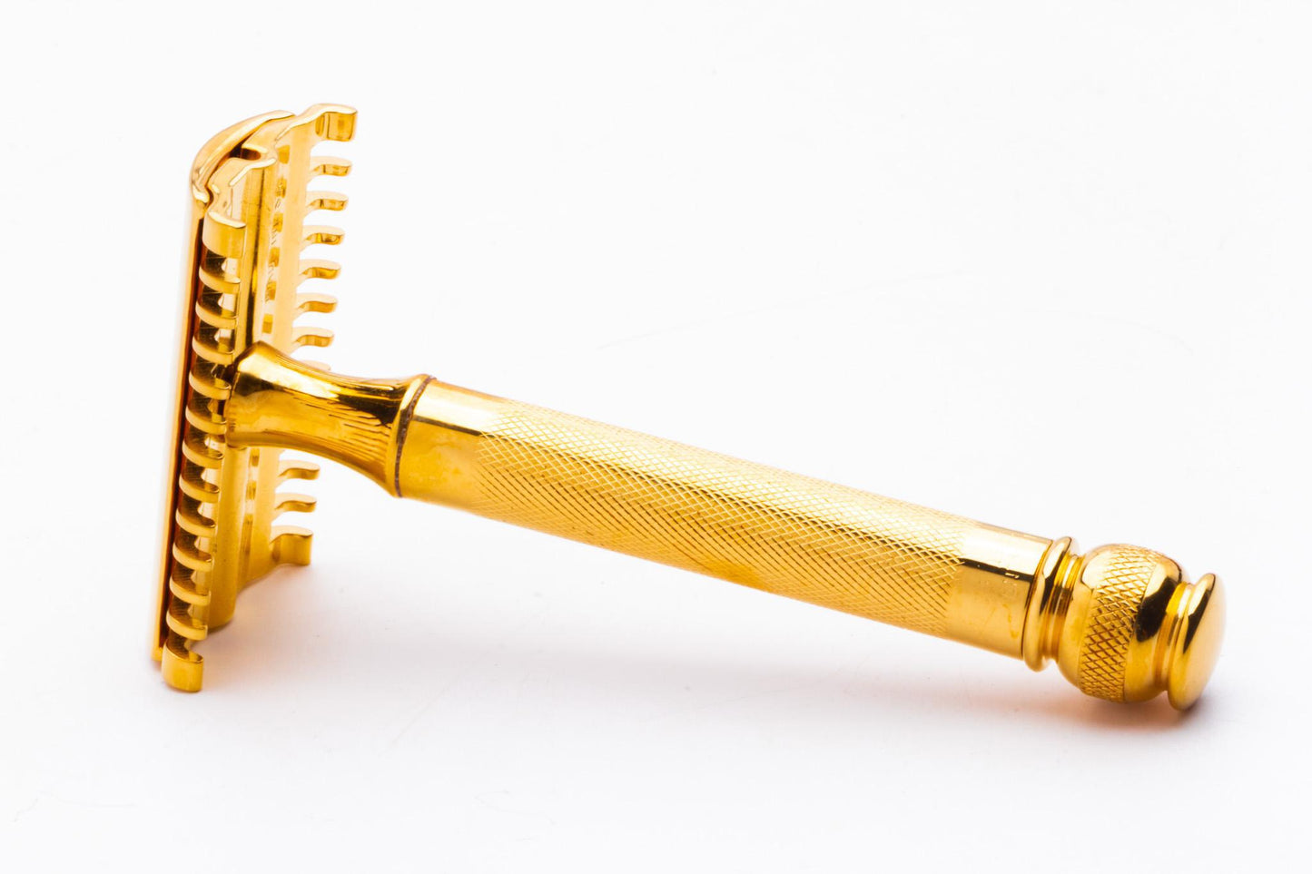1930's Gillette NEW Federal Long Comb Double Edge Safety Razor Set | 24K Gold Revamp