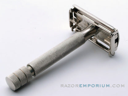 1947-51 Gillette Super Speed Rocket TTO Double Edge Safety Razor w/ Red Case