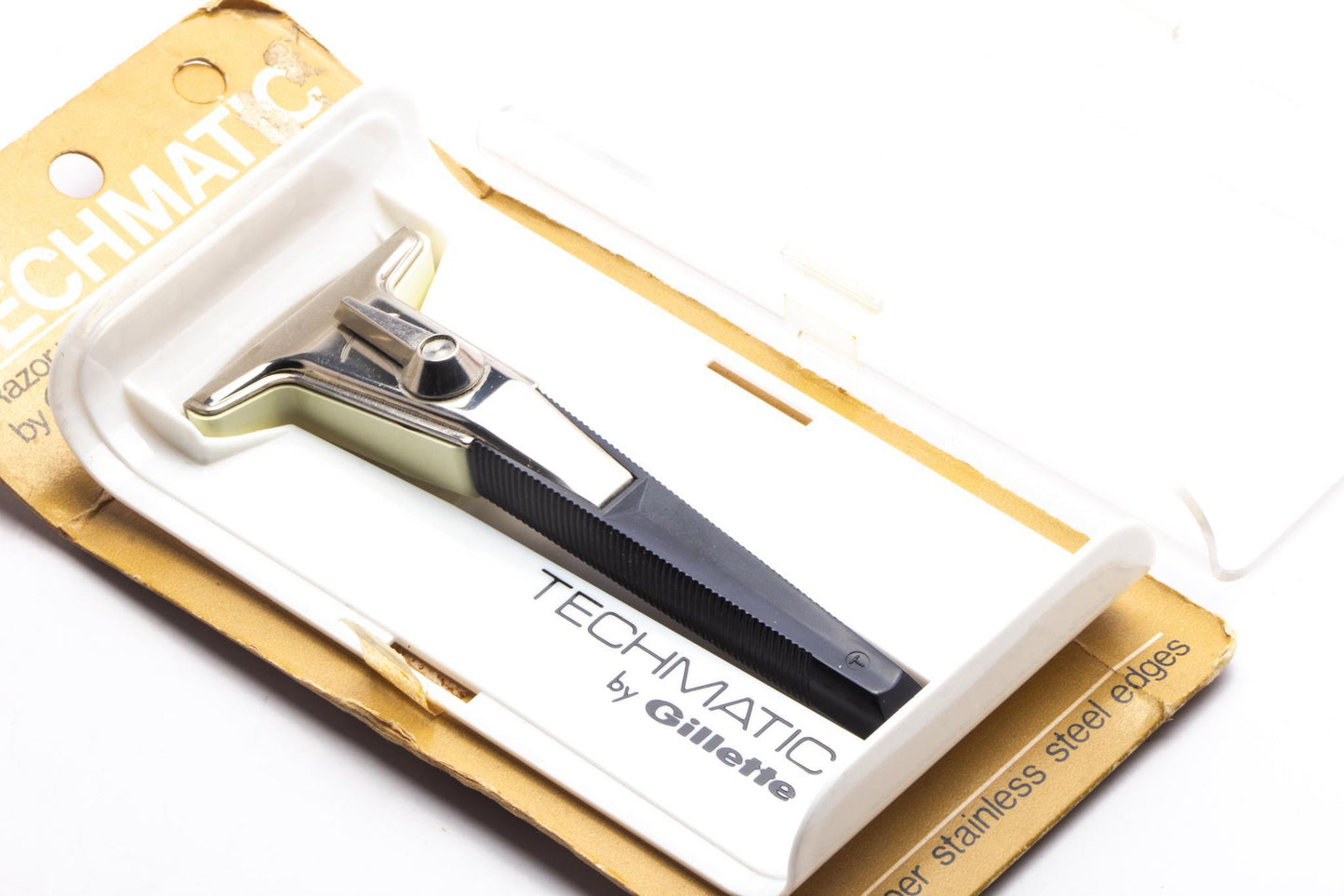 1970's Gillette Techmatic Safety Razor Set | New Old Stock