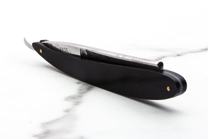 6/8" Vintage Restored Antoni Tadross 2836 Straight Razor With Black Acrylic Scales