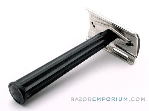 1947-51 Gillette Bakelite Handle Tech DE Razor Set w/ Blue Blades
