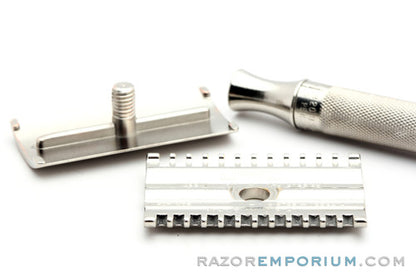 1930's Gillette NEW Short Comb Razor Factory Nickel Revamp