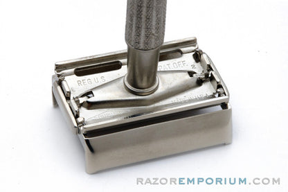 1959 Gillette Flare Tip Double Edge Super Speed Safety Razor | Factory Nickel Revamp