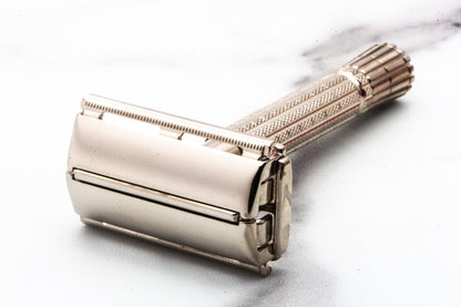 1957 C4 Gillette Flare Tip Super Speed Double Edge Safety  Razor Set | Original Condition