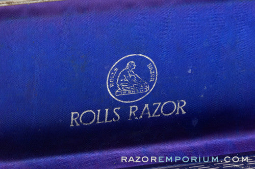 1940's Rolls Razor "The Imperial" Safety Razor in Blue Leather Case