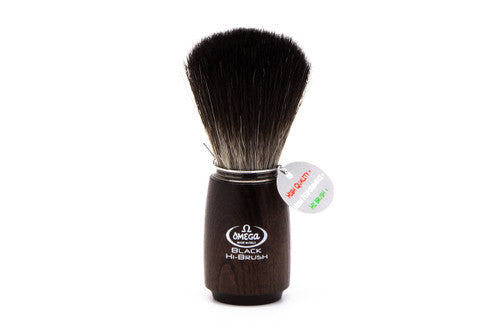 Omega 0196712 HI-BRUSH Synthetic Shaving Brush