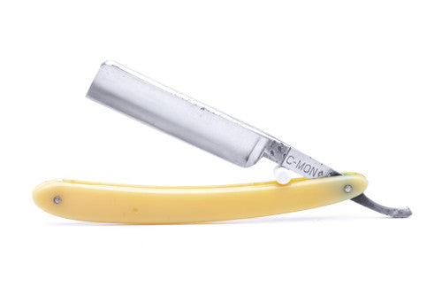 9/16" Vintage Restored C-Mon Full Hollow American Tip Straight Razor
