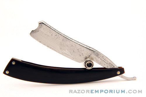 6/8" Wade & Butcher Straight Razor | Black Horn Scales Sheffield, England