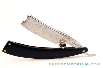 6/8" Wade & Butcher Straight Razor | Black Horn Scales Sheffield, England