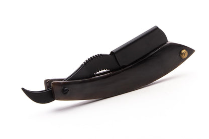 Barbarossa Brothers Cutlass Cut Throat Shavette With Buffalo Bone Scales