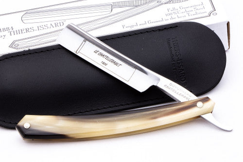 5/8" Thiers-Issard Le Chatellerault Straight Razor | Blond Horn