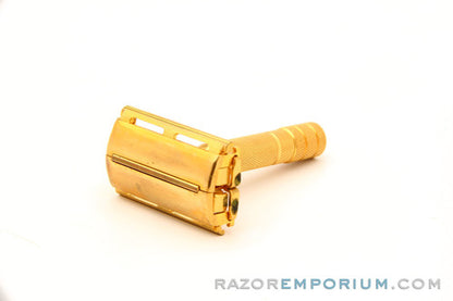 1940 Gillette Milady Decollete DE Safety Razor in White Case (Christmas special edition)