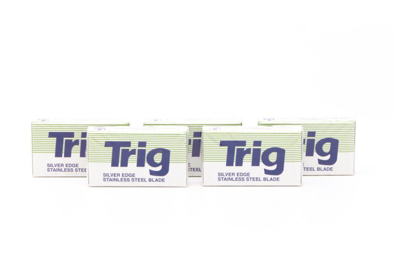 Trig Silver Edge Stainless Steel Double Edge (DE) Razor Blades