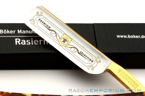 6/8" Boker Rasiermesser Schildpatt Manufaktur Tortoiseshell Straight Razor | Shave Ready