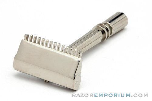 1930s Gem Micromatic Open Comb SE Safety Razor | Factory Nickel Revamp