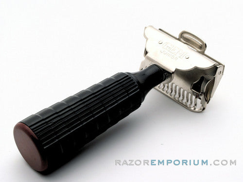 1940's Gem Junior Fat Handle SE Safety Razor | Factory Nickel Revamp