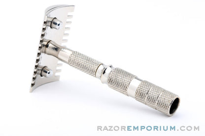 1960s EMIR Travel Open Comb Double Edge Safety Razor Set
