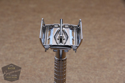 Gillette 1952 Flair Tip Super Speed Safety Razor * Nickel REVAMPED