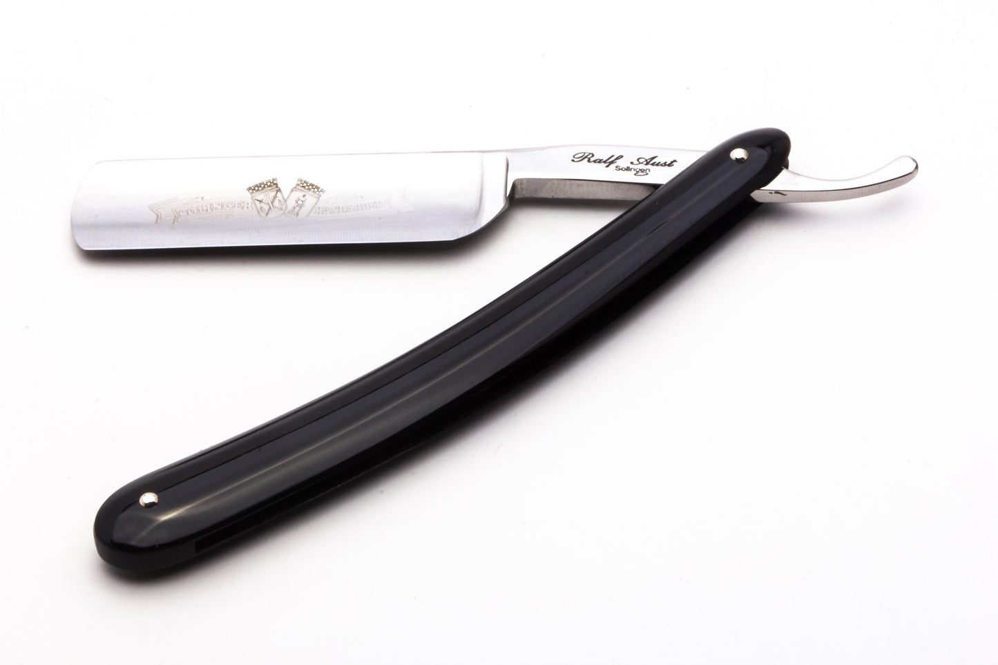 6/8" Ralf Aust Round Tip Hollow Ground Straight Razor | Acrylic Scales